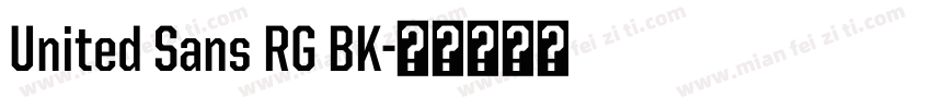 United Sans RG BK字体转换